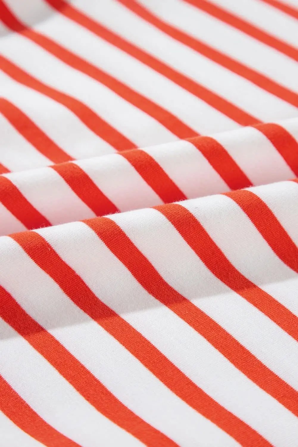 Chic orange stripe oversized sweatshirt - Love Salve